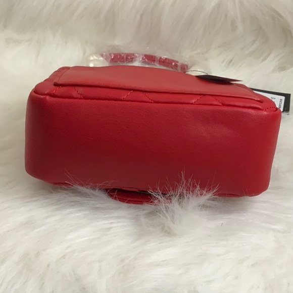 Badgley Mischka Red Quilted Handbag (NWT) - Picture 10 of 12
